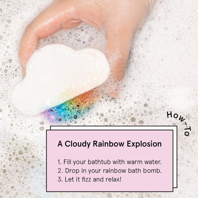 rainbow bath bombs