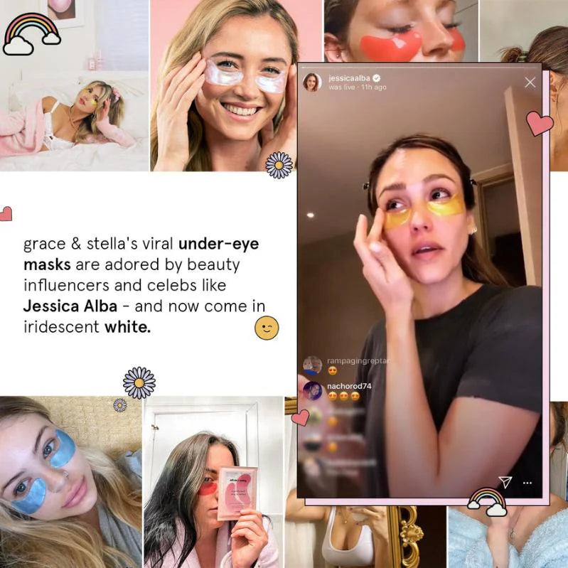 firming white eye masks