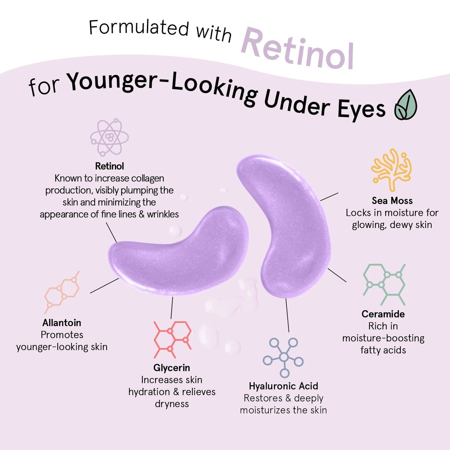 restoring purple eye masks