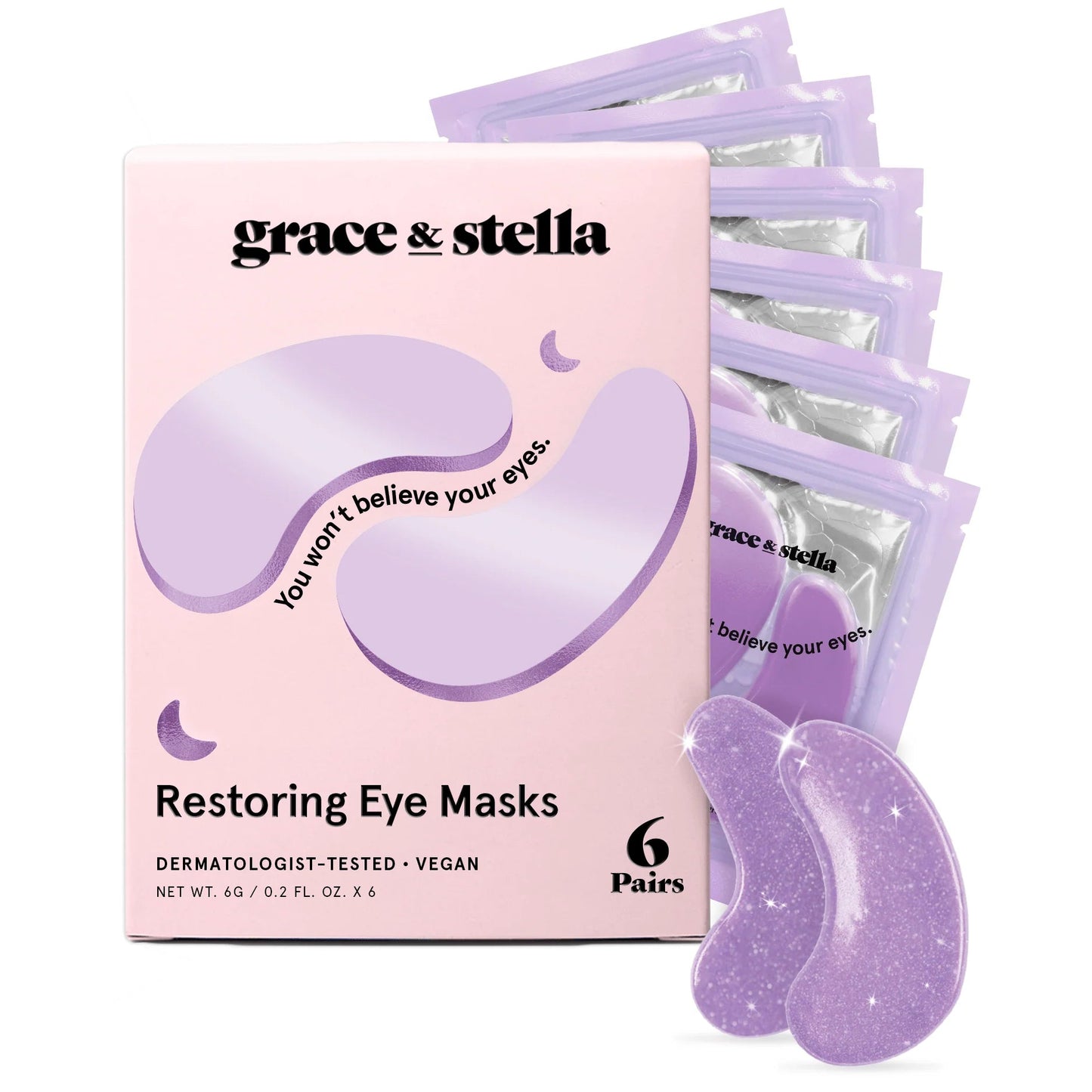 restoring purple eye masks